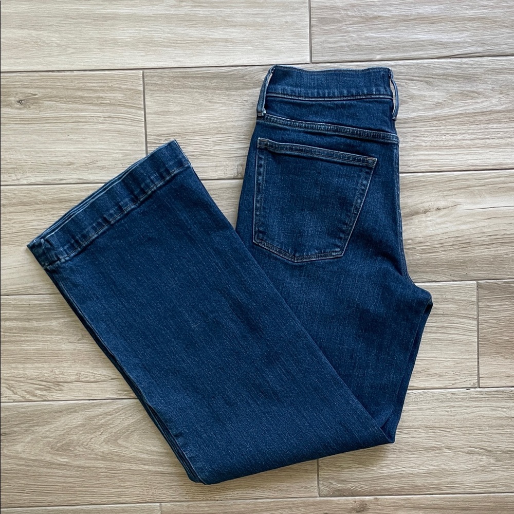 J. Crew Dark Blue Flare & Wide Leg Jeans